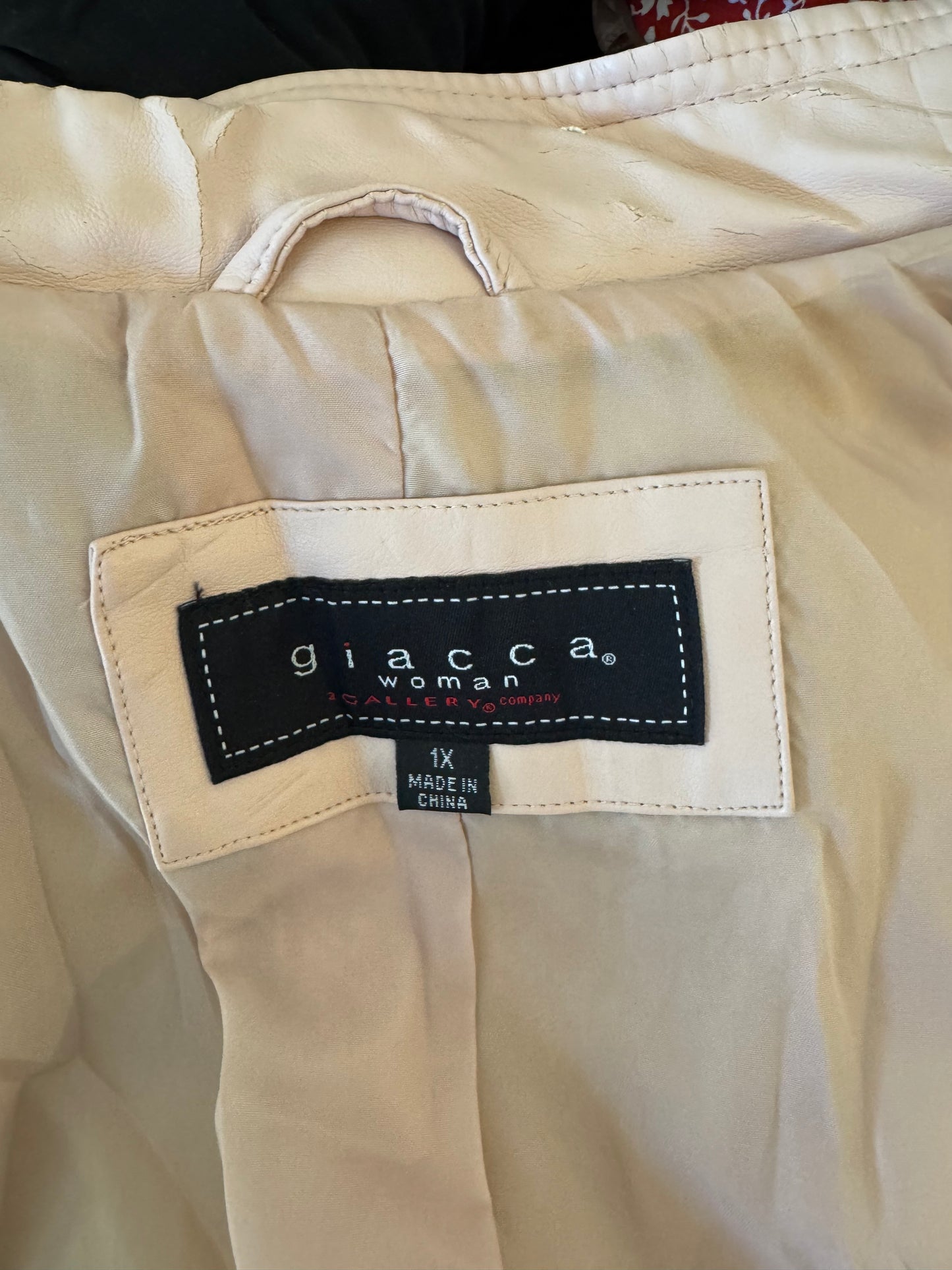 Gianna Pink Leather Jacket