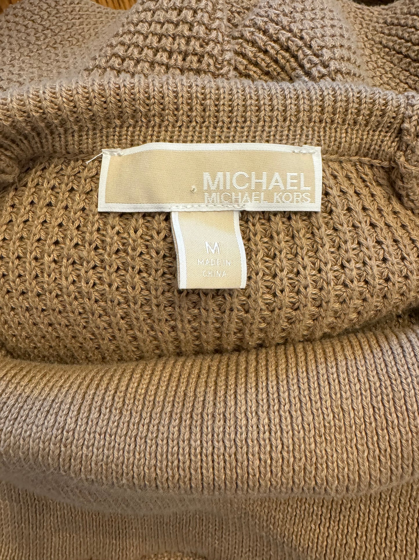 Michael Kors Camel Circle Neck Sweater