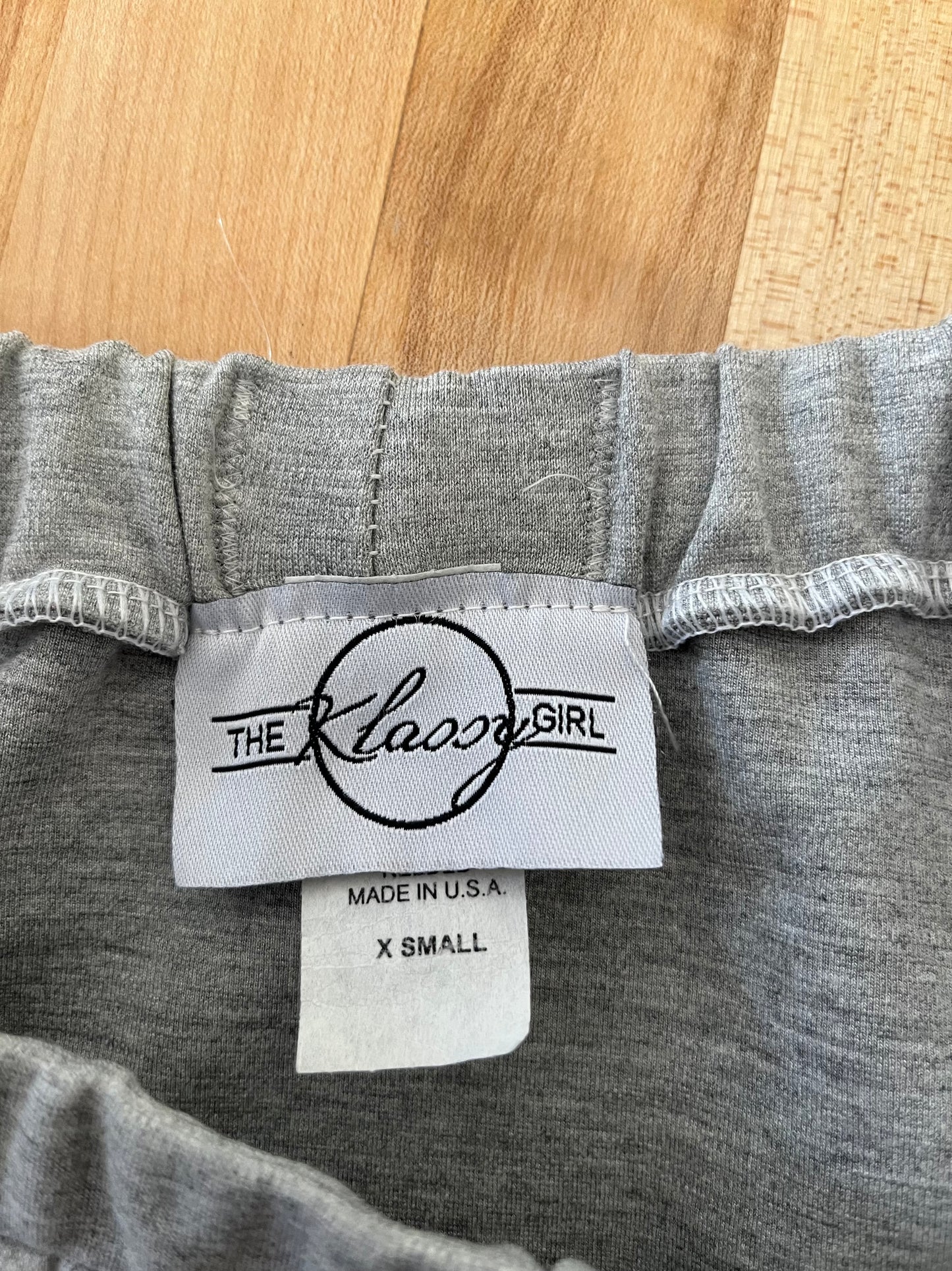 Klassy Girl Heathered Gray Pencil Skirt