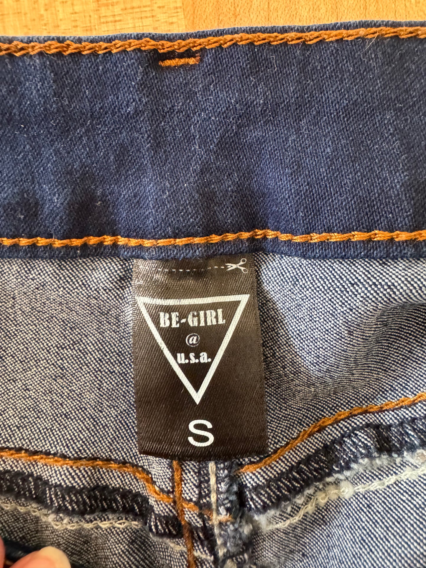 Be Girl Dark Stretchy Denim Skirt