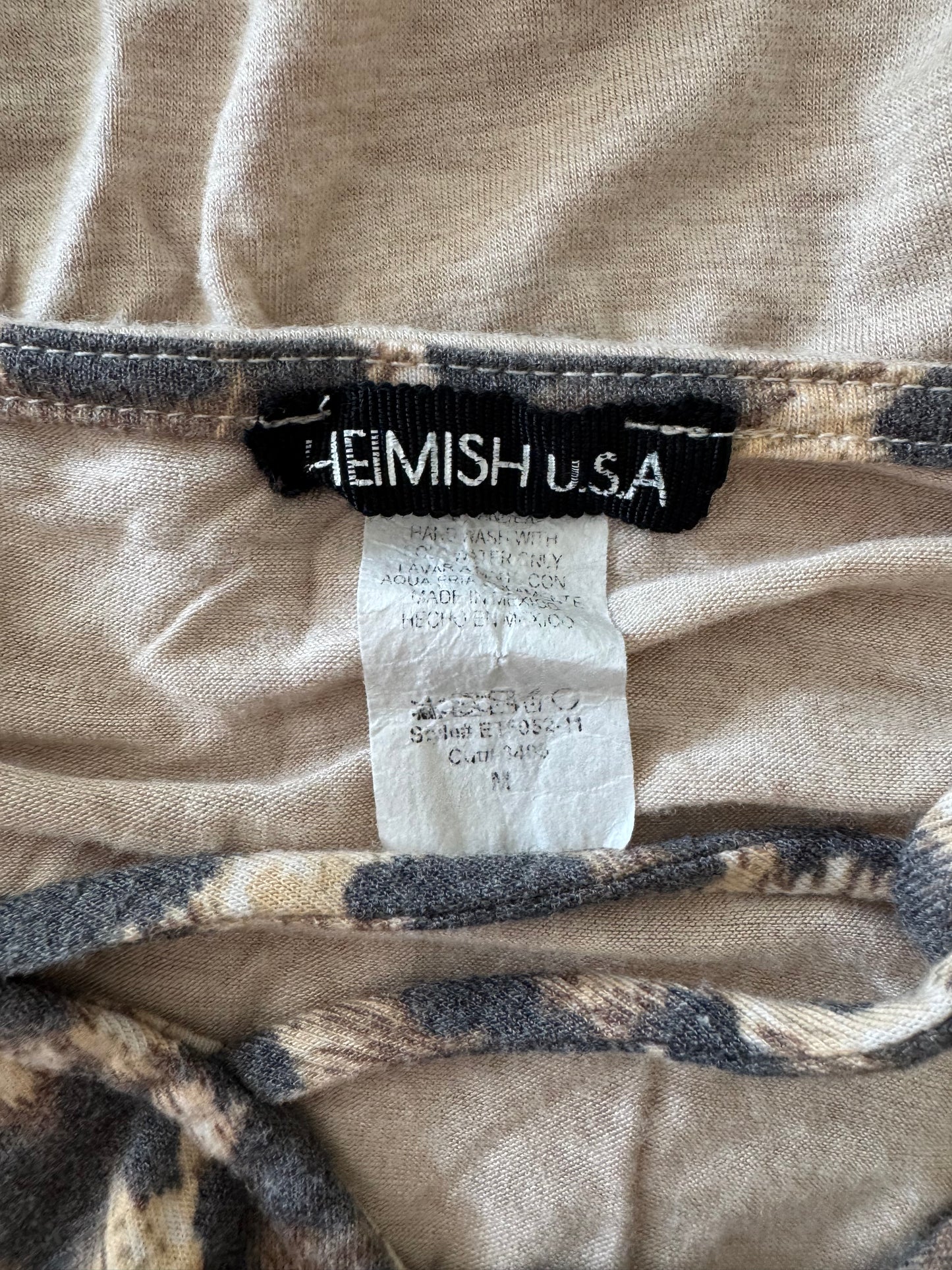 Heimish USA Black and Tan Color-block Top