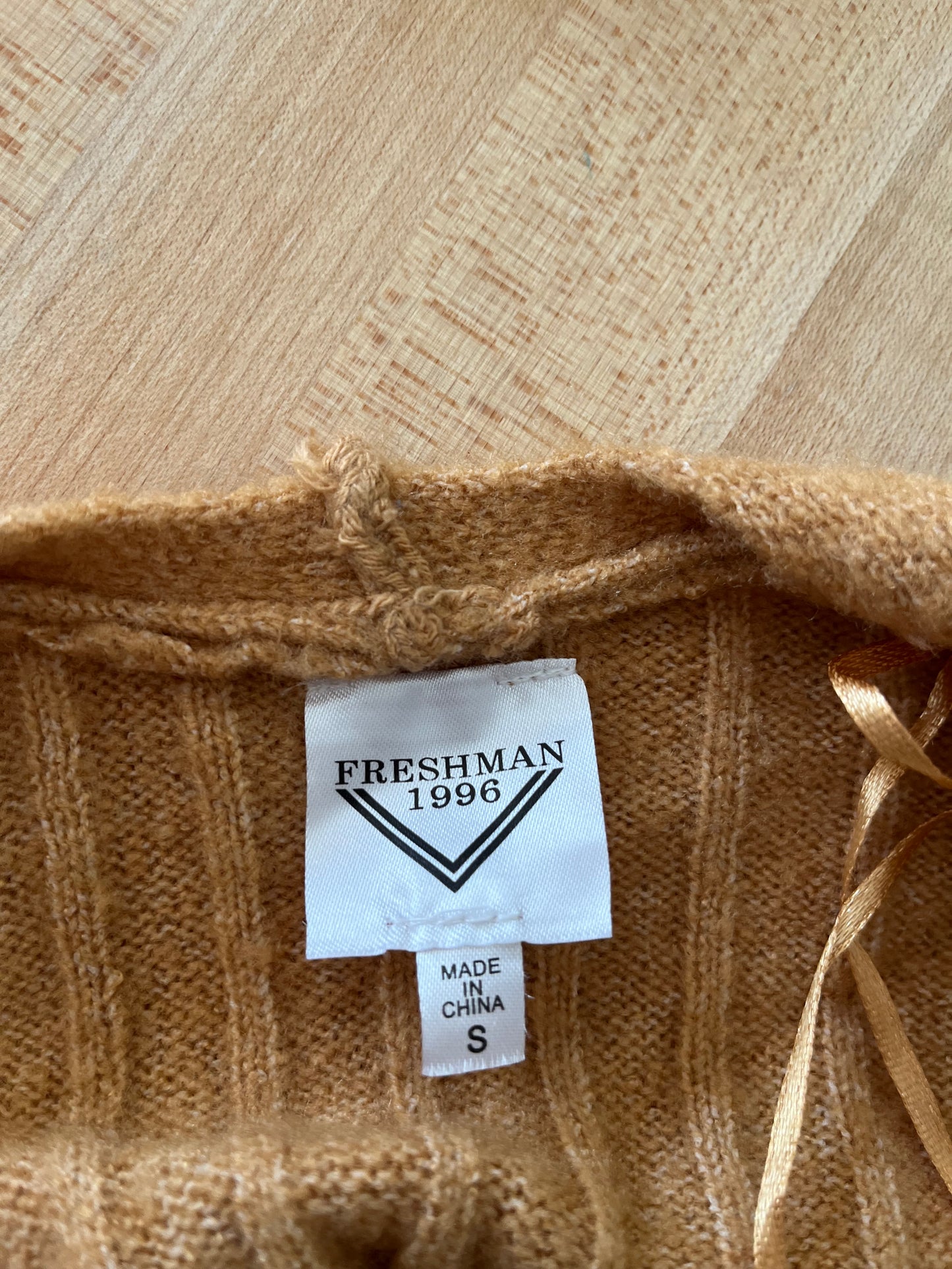 Freshman 1996 Mustard Cardigan