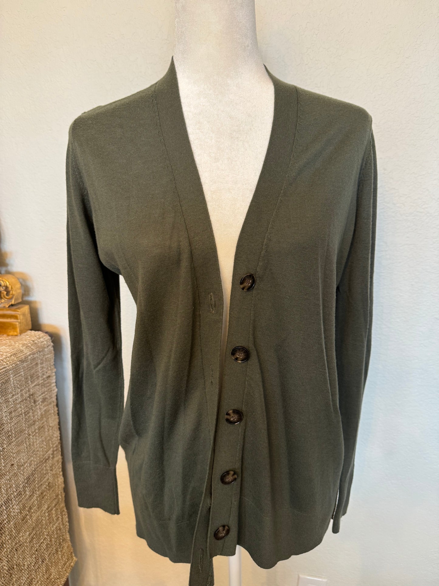 Loft Olive Green Cardigan