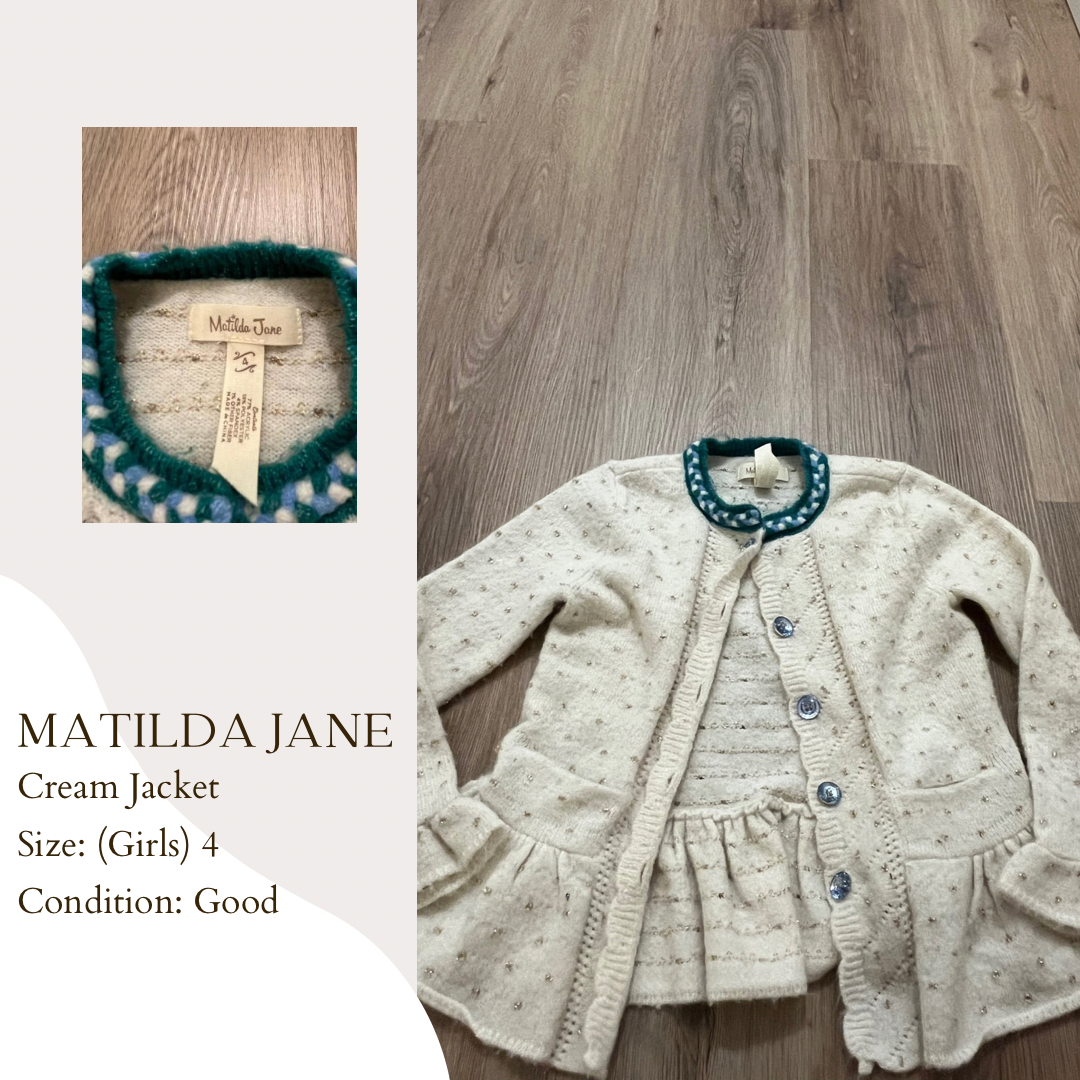Matilda Jane Cream Jacket AA Modest Consignment Co.