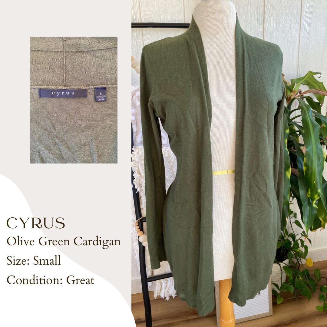 Cyrus hot sale open cardigan