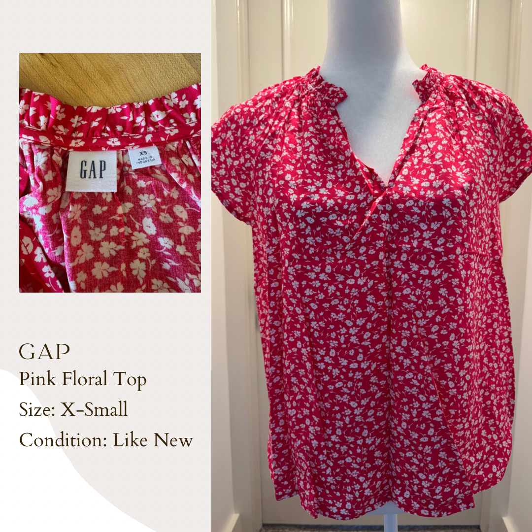 GAP Pink Floral Top