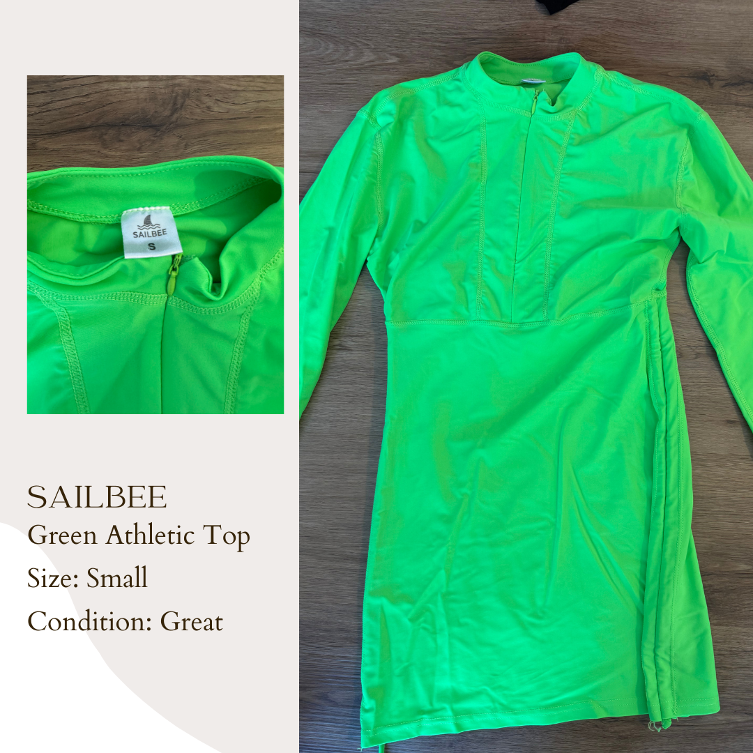 Sailbee Green Athletic Top