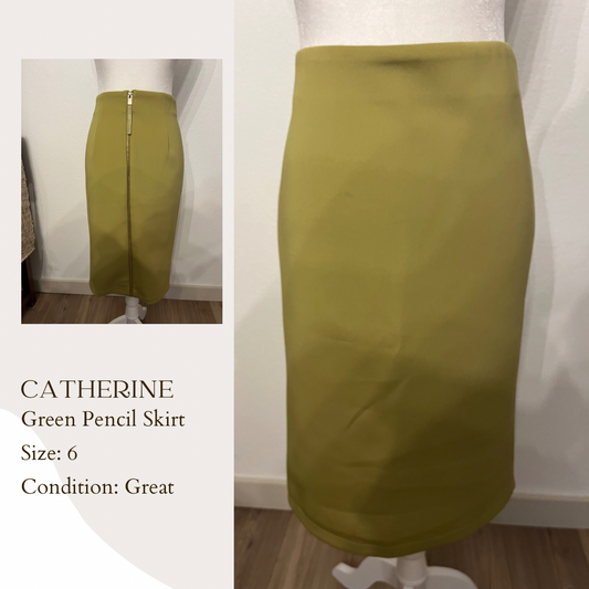 Catherine Green Pencil Skirt