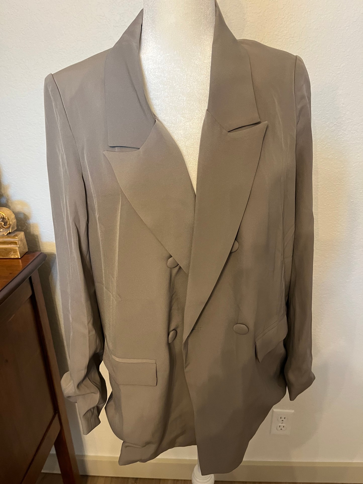 Davi & Dani Light Gray Blazer