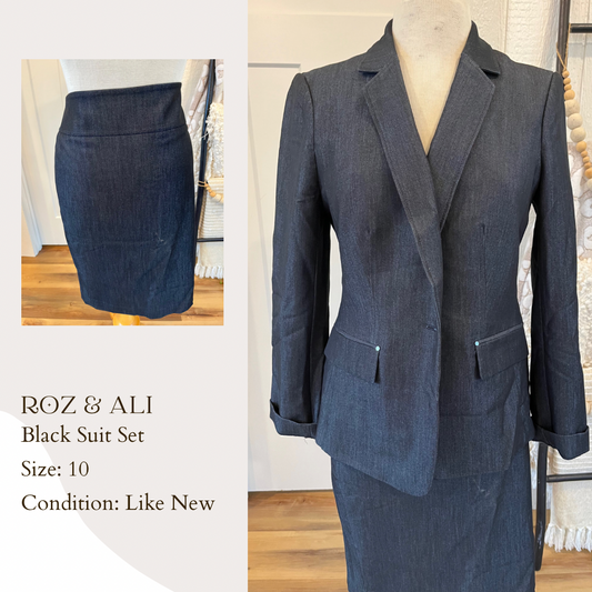 Roz & Ali Black Suit Set