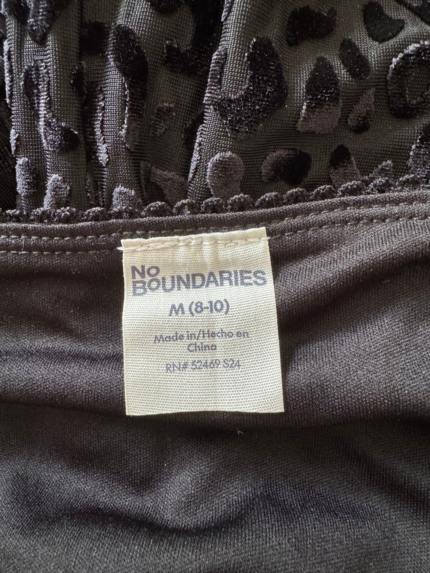 No Boundaries Black Leopard Midi Skirt