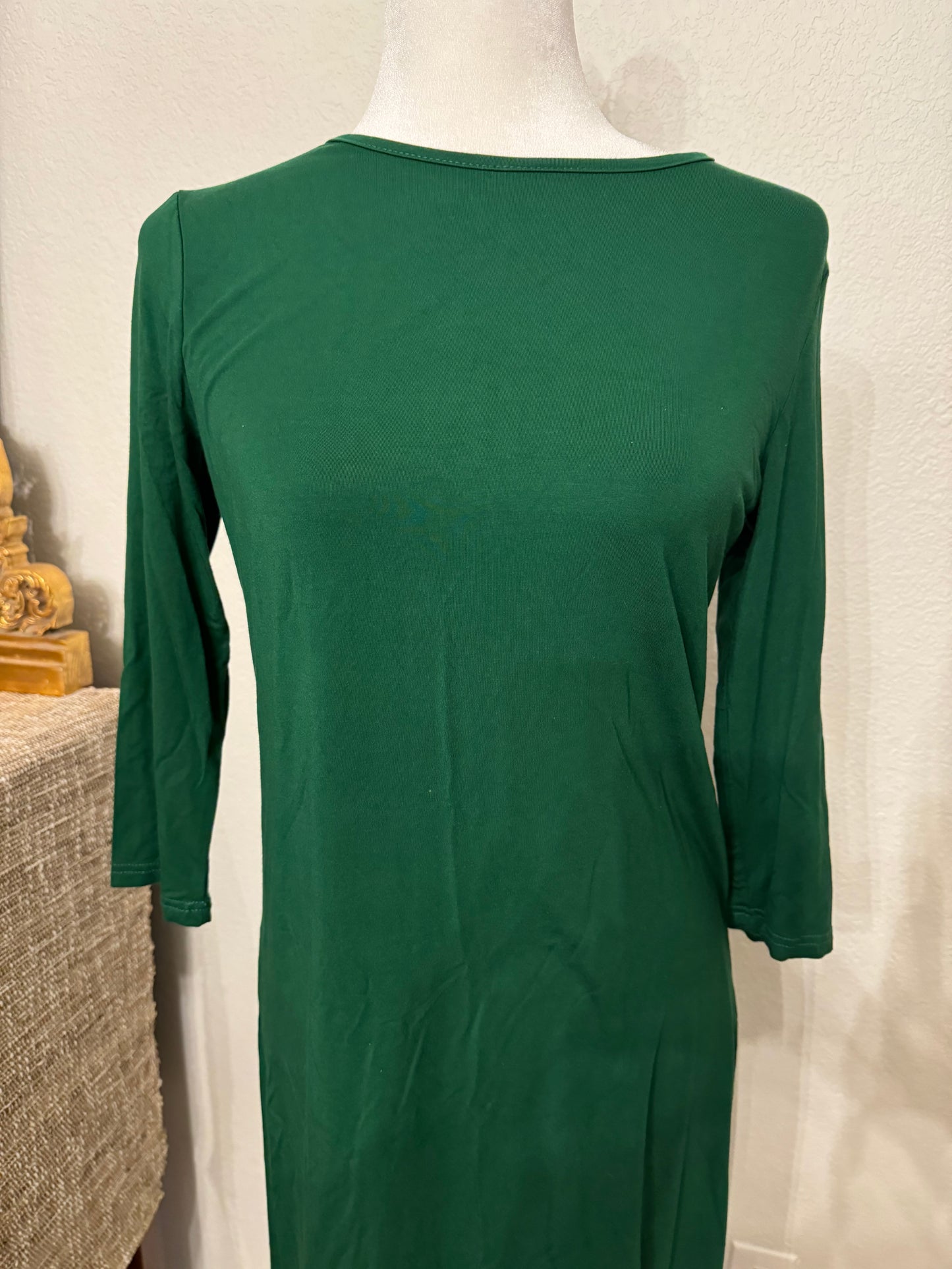 Nuggles Emerald Green Knit Midi Dress