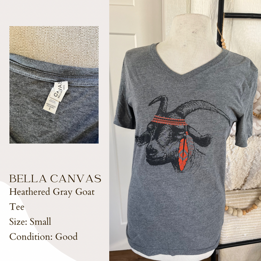 Bella Canvas Heathered Gray Goat Tee