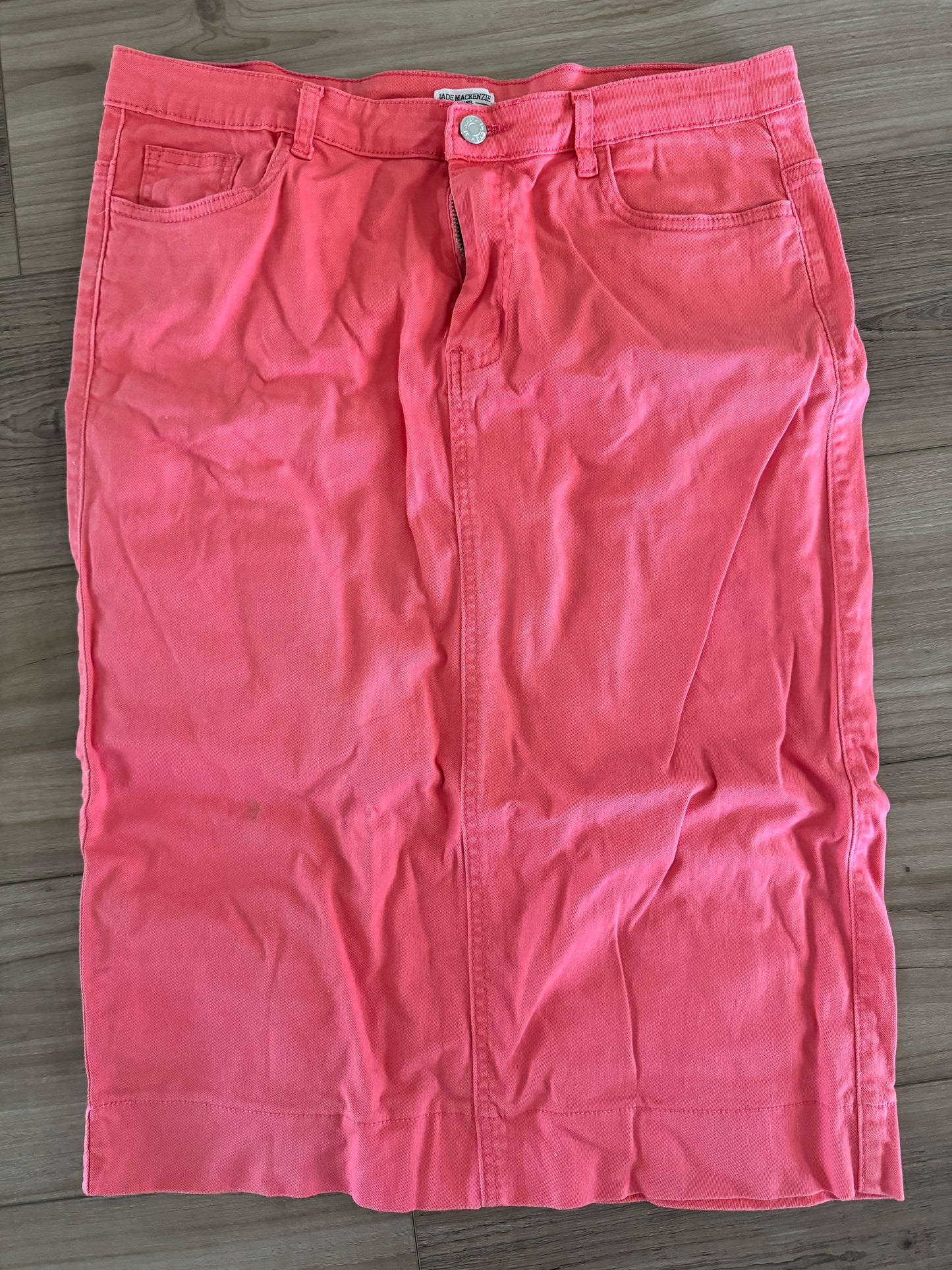 Jade Mackenzie Pink Denim Skirt