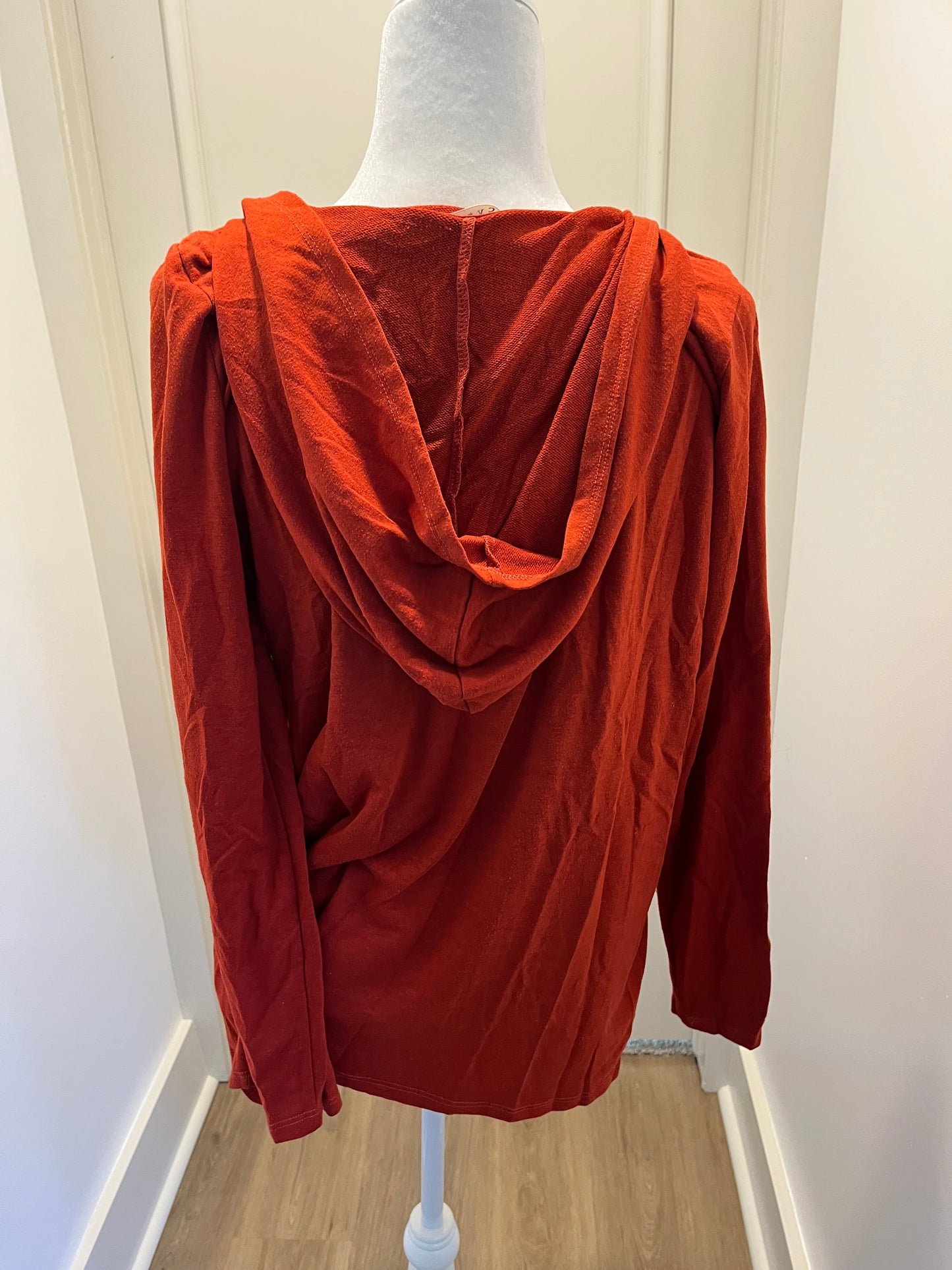 Cyrus Red Hooded Cardigan