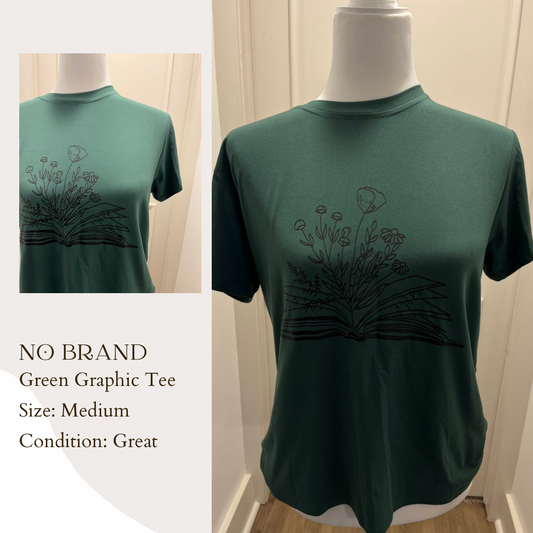 No Brand Green Graphic Tee