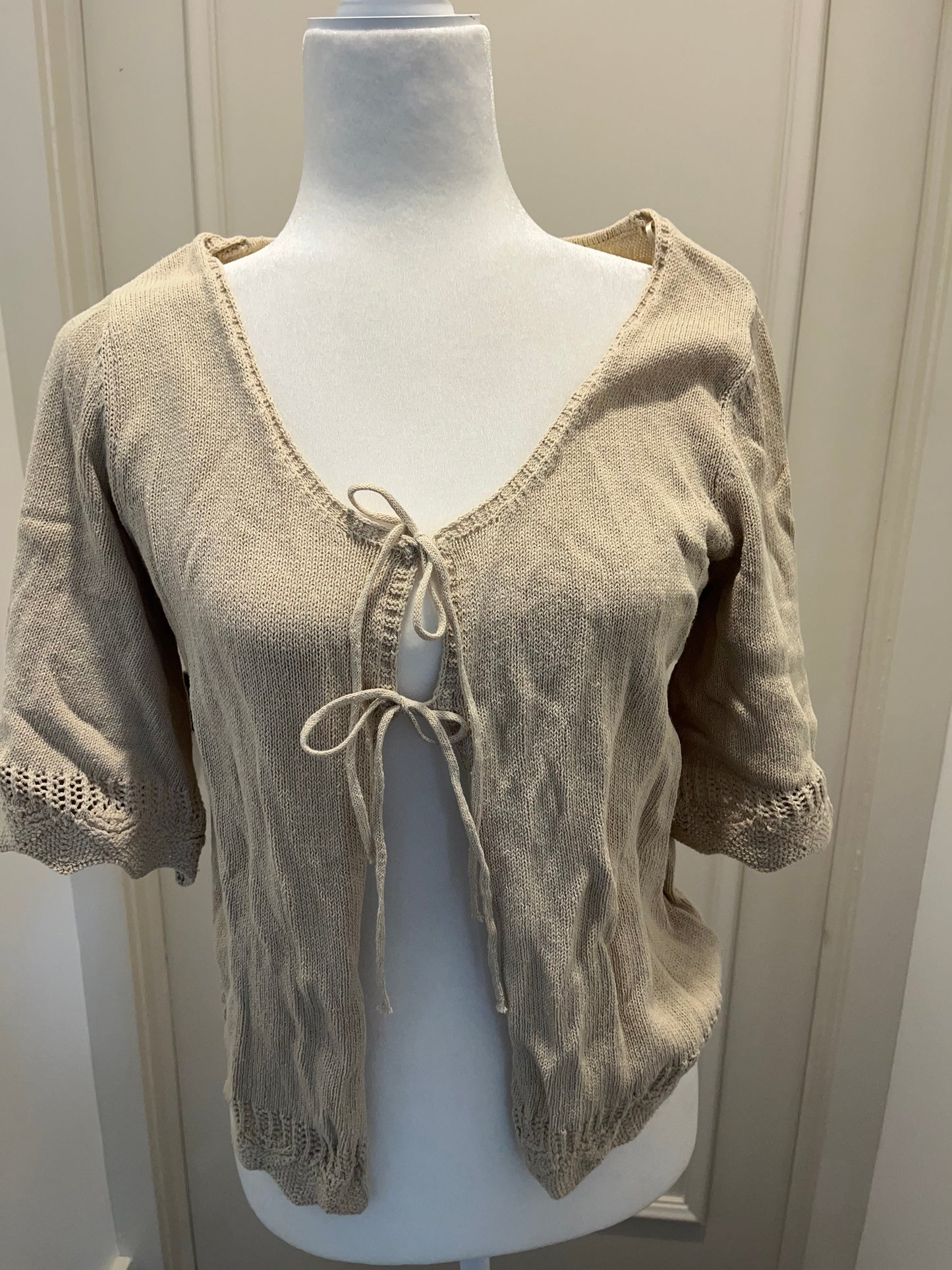 Frye Beige Knit Cardigan
