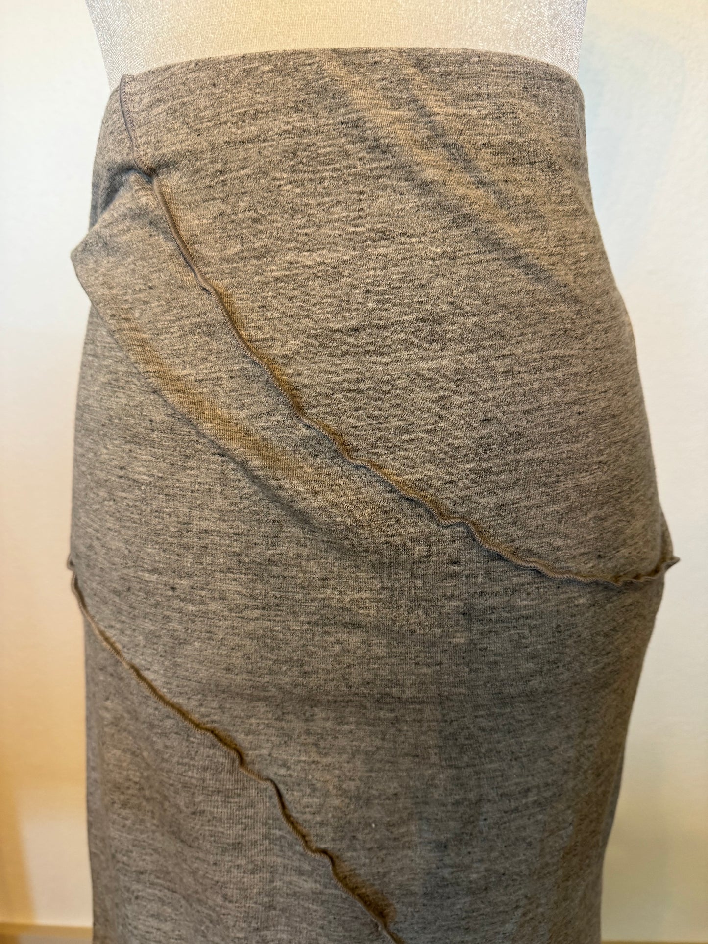 Culture Code Gray Knit Pencil Skirt