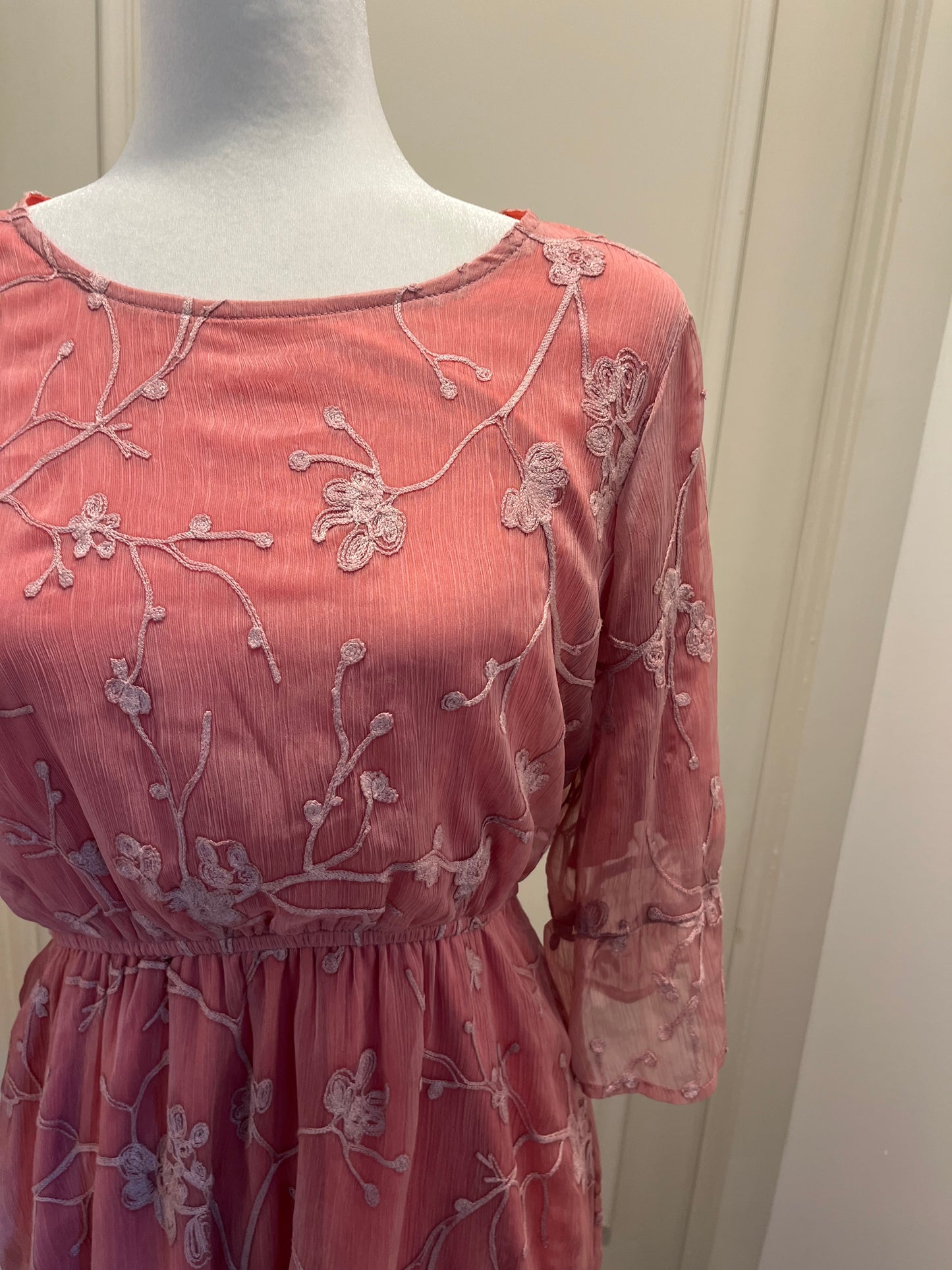 Piper & Scoot Pink Floral Dress