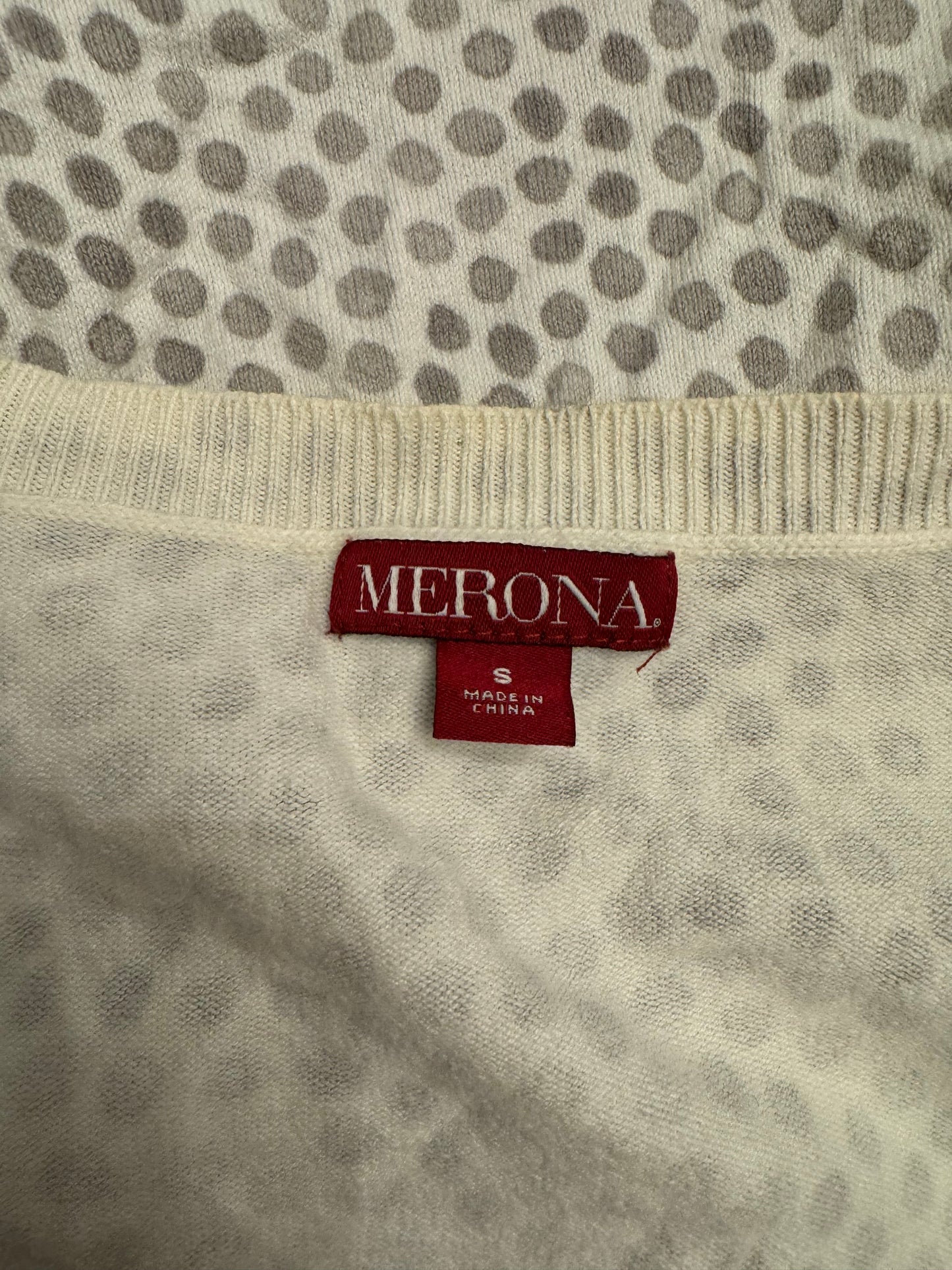 Merona Gray Dot Cardigan