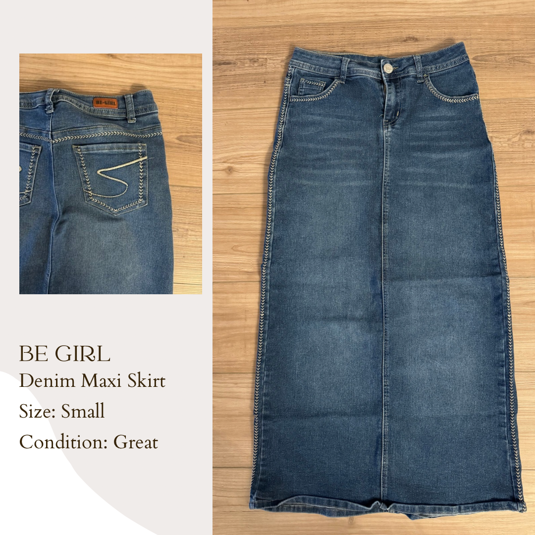 Be Girl Denim Maxi Skirt