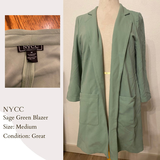 NYCC Sage Green Blazer