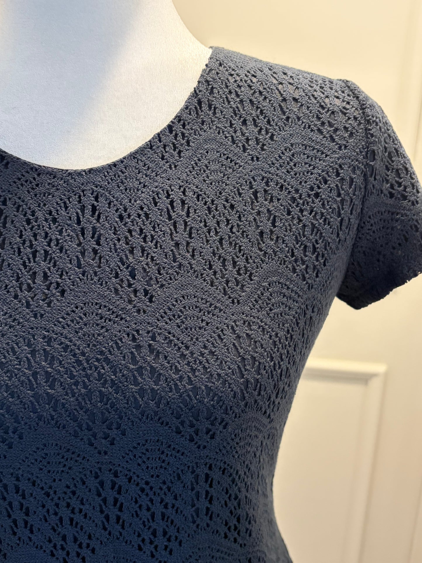 Downeast Black Lace Midi Dress