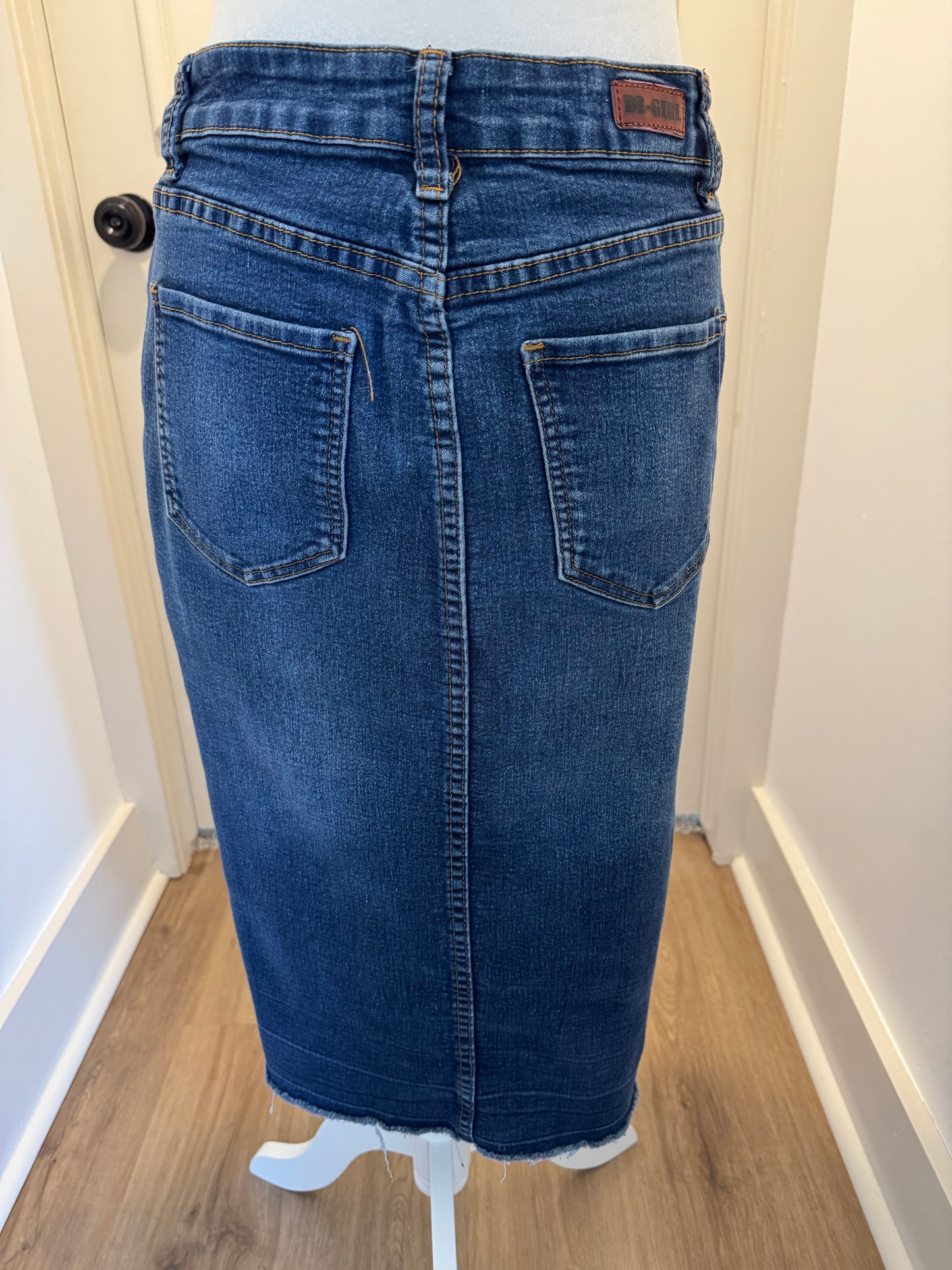 Be Girl Button Front Denim Skirt