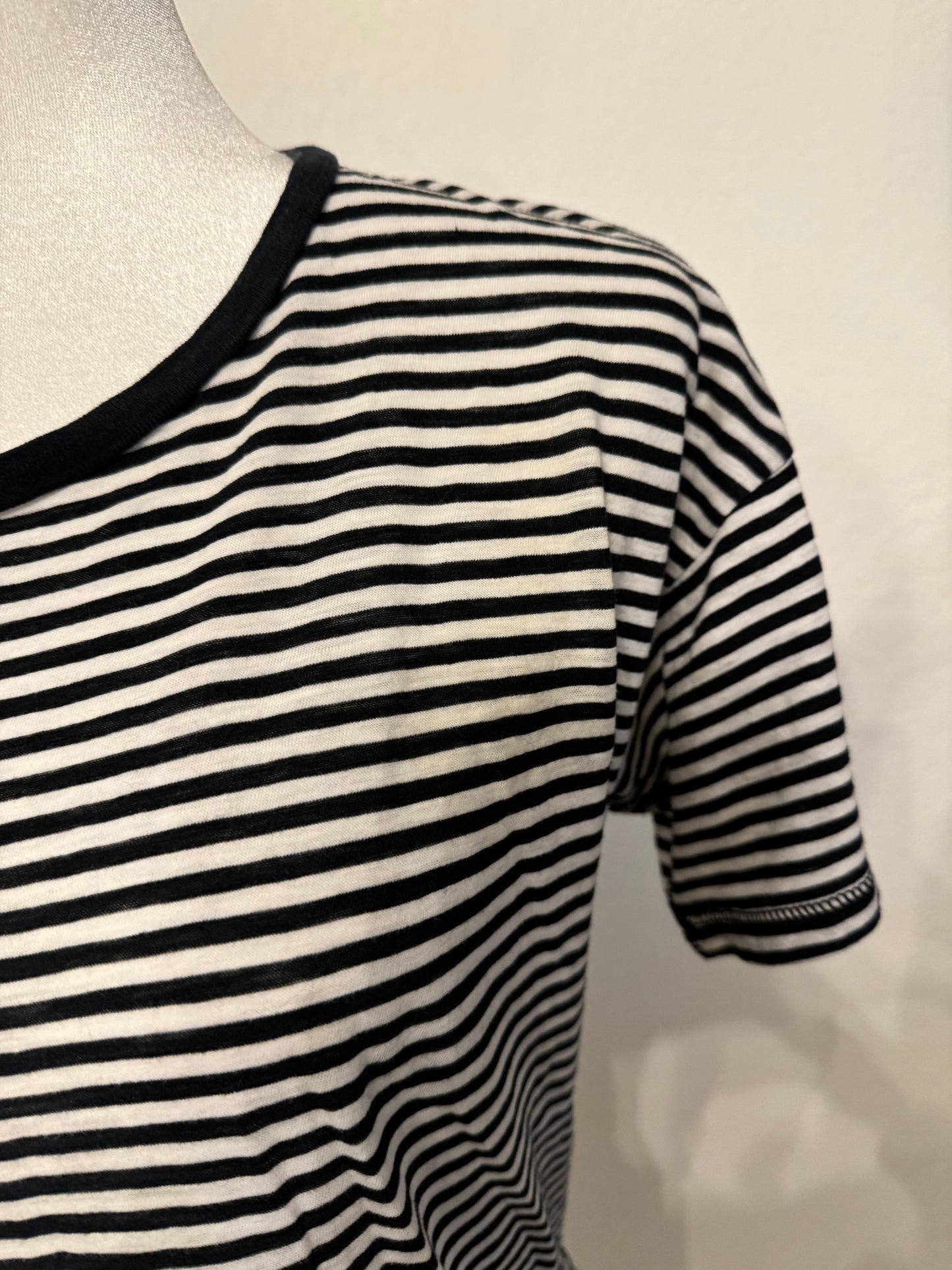 Madewell Black and White Stripe Tee