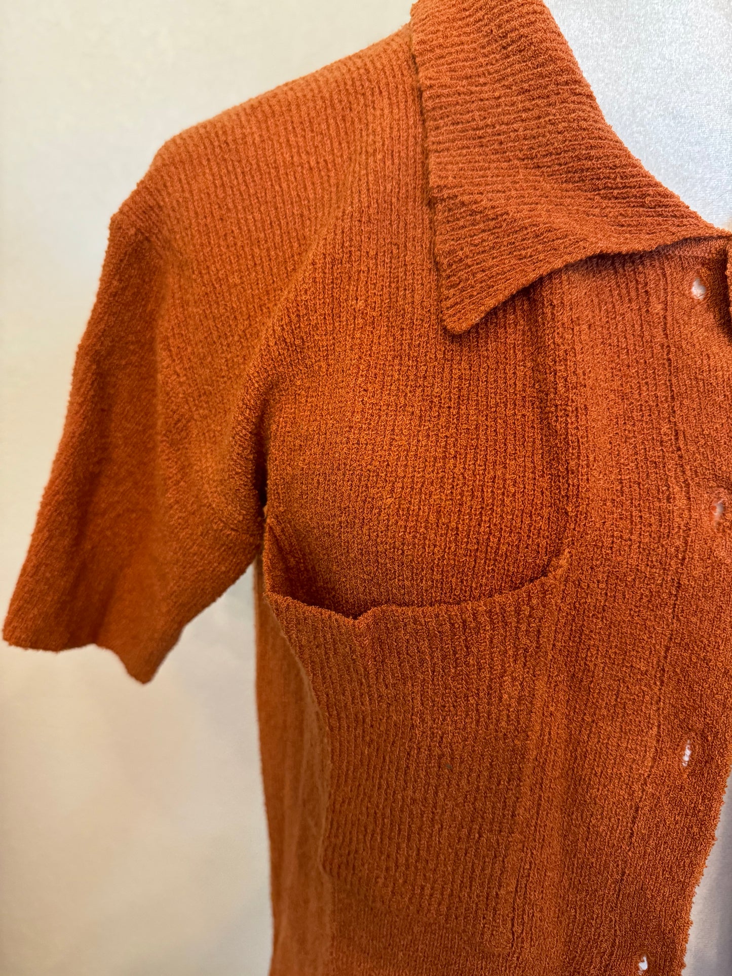 Tea N Rose Rust Knit Cardigan