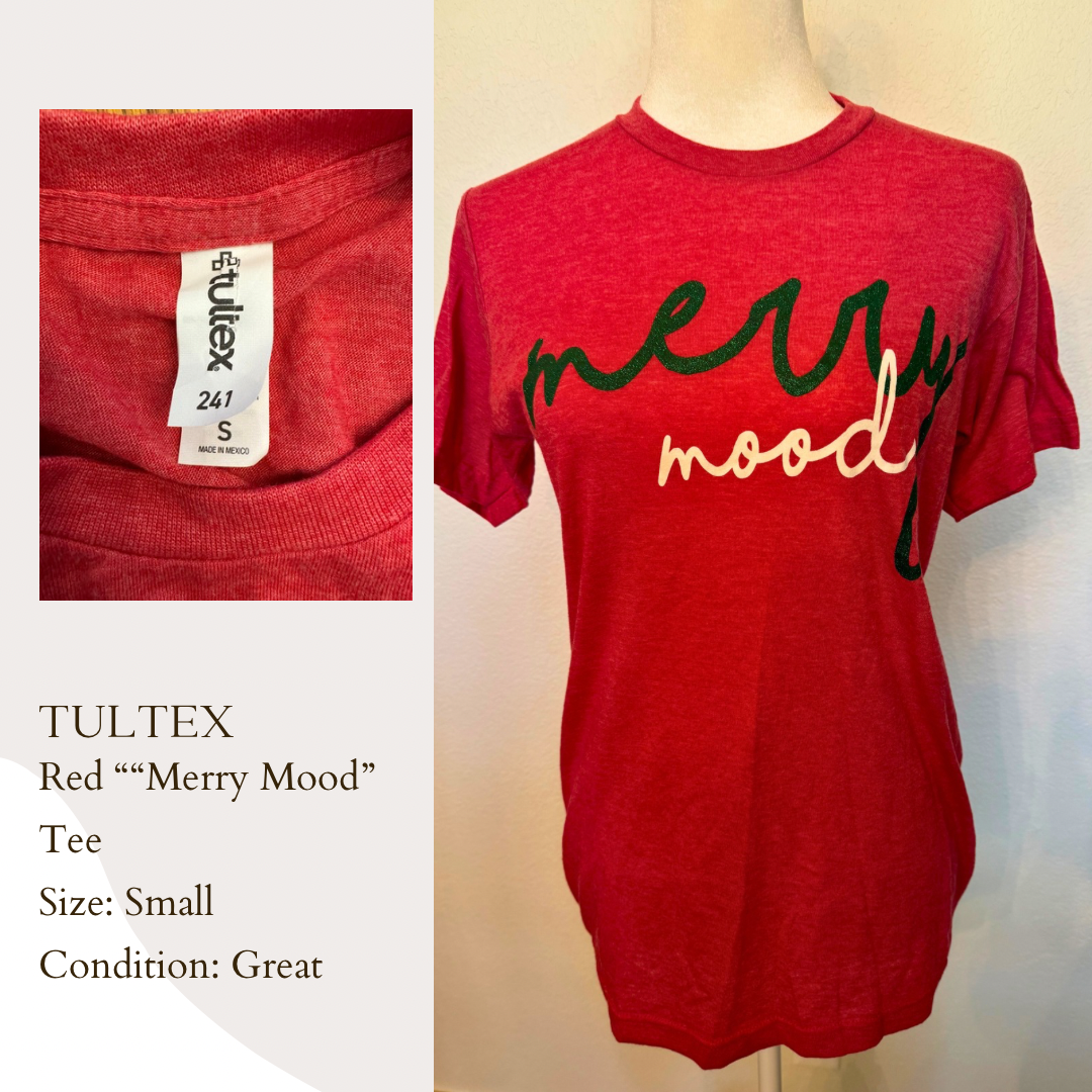 Tultex Red “Merry Mood” Tee