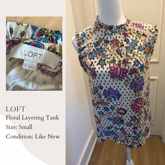 LOFT Floral Layering Tank