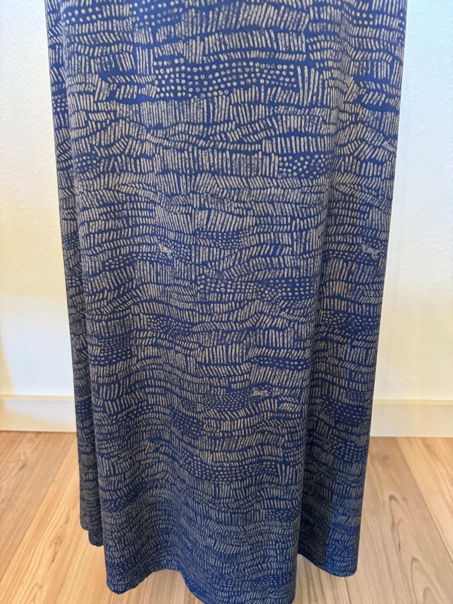 Lula Roe Navy Print Maxi Skirt