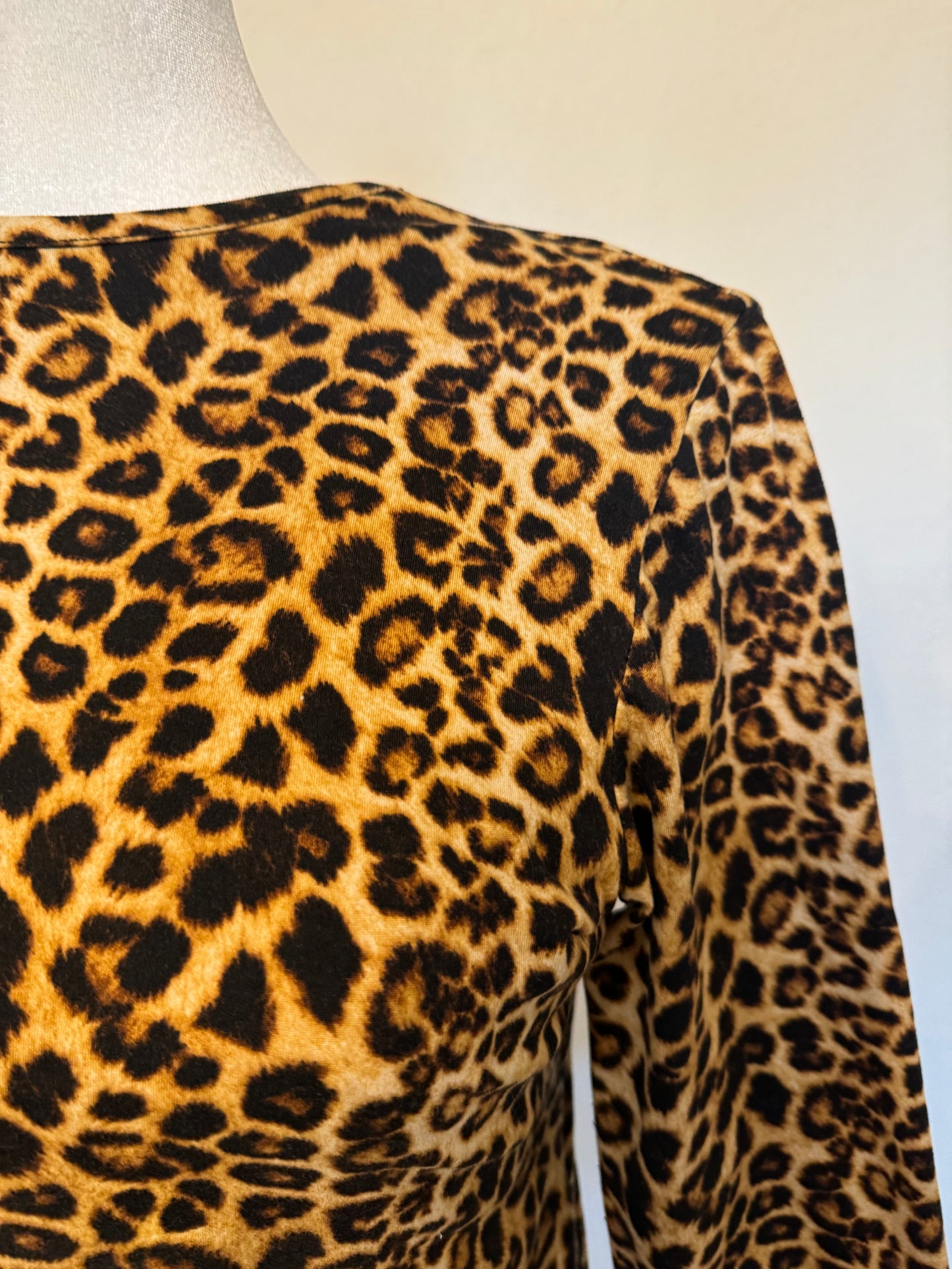 Klassy Girl Leopard Top With Ruffle Sleeves