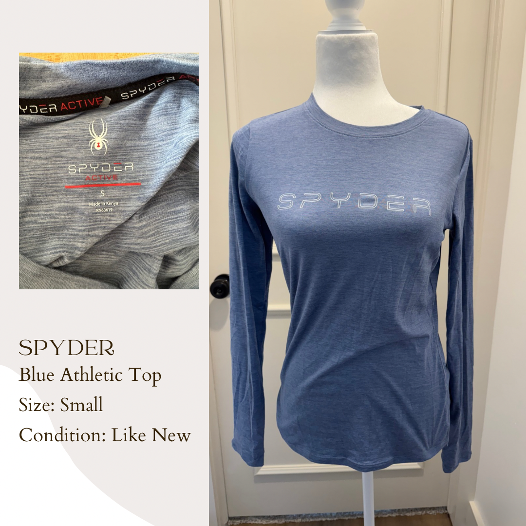 Spyder Blue Athletic Top