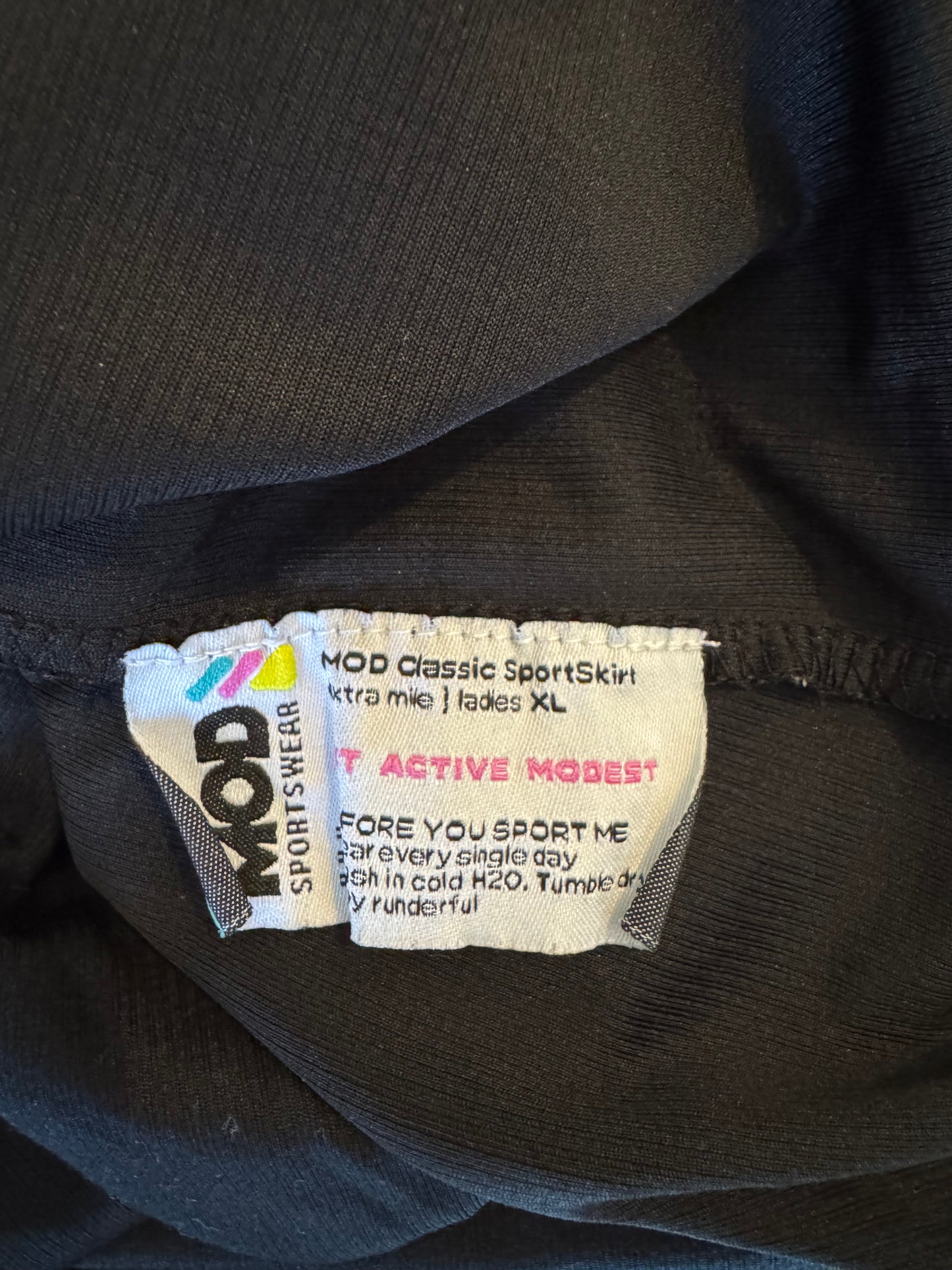 MOD Black Athletic Skirt With Attached Leggings