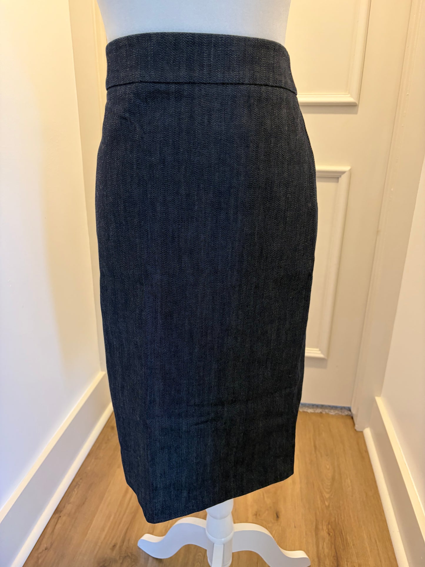 J. Crew Stretchy Denim Pencil Skirt