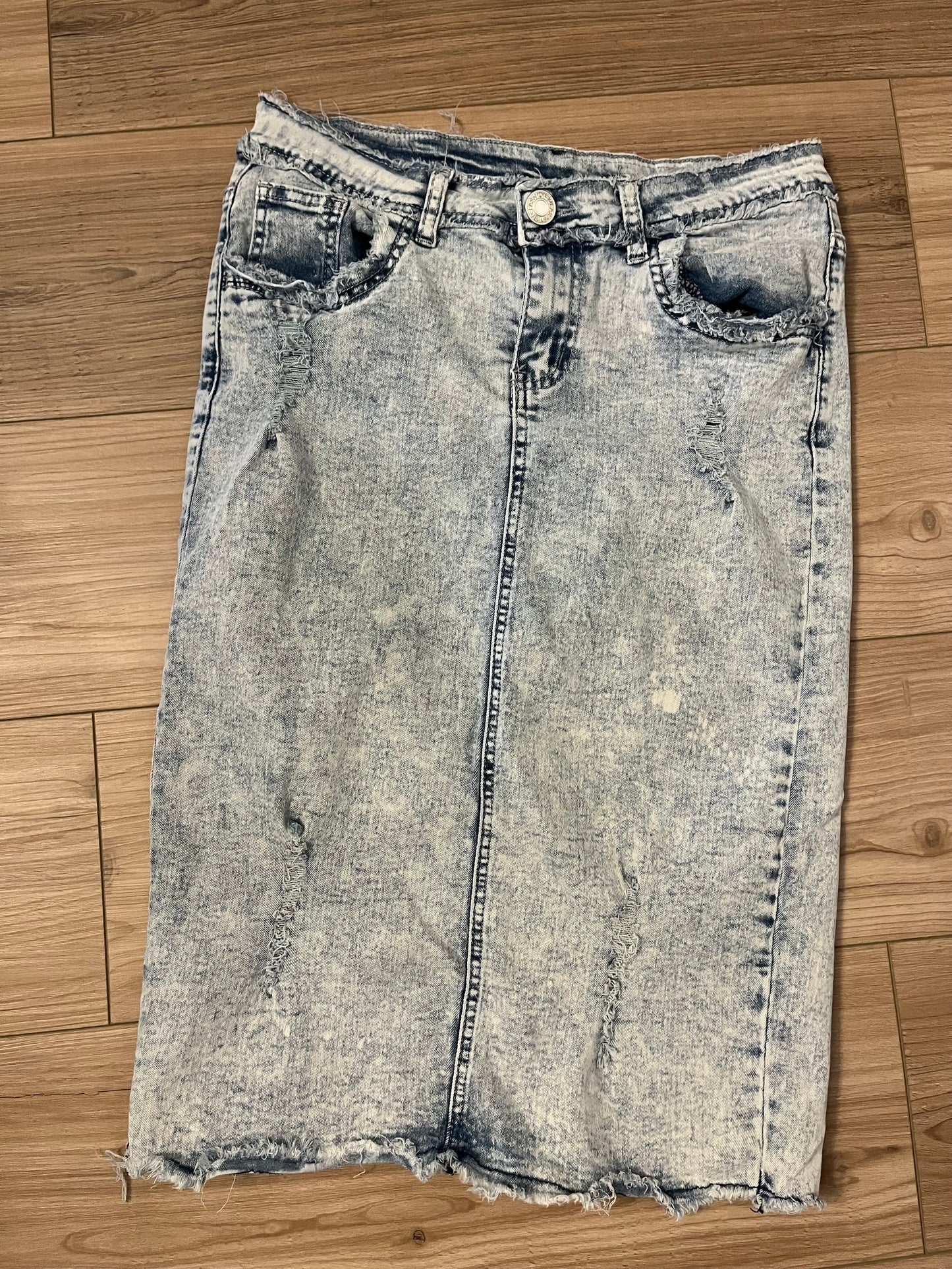 Be Girl Stone Wash Denim Skirt