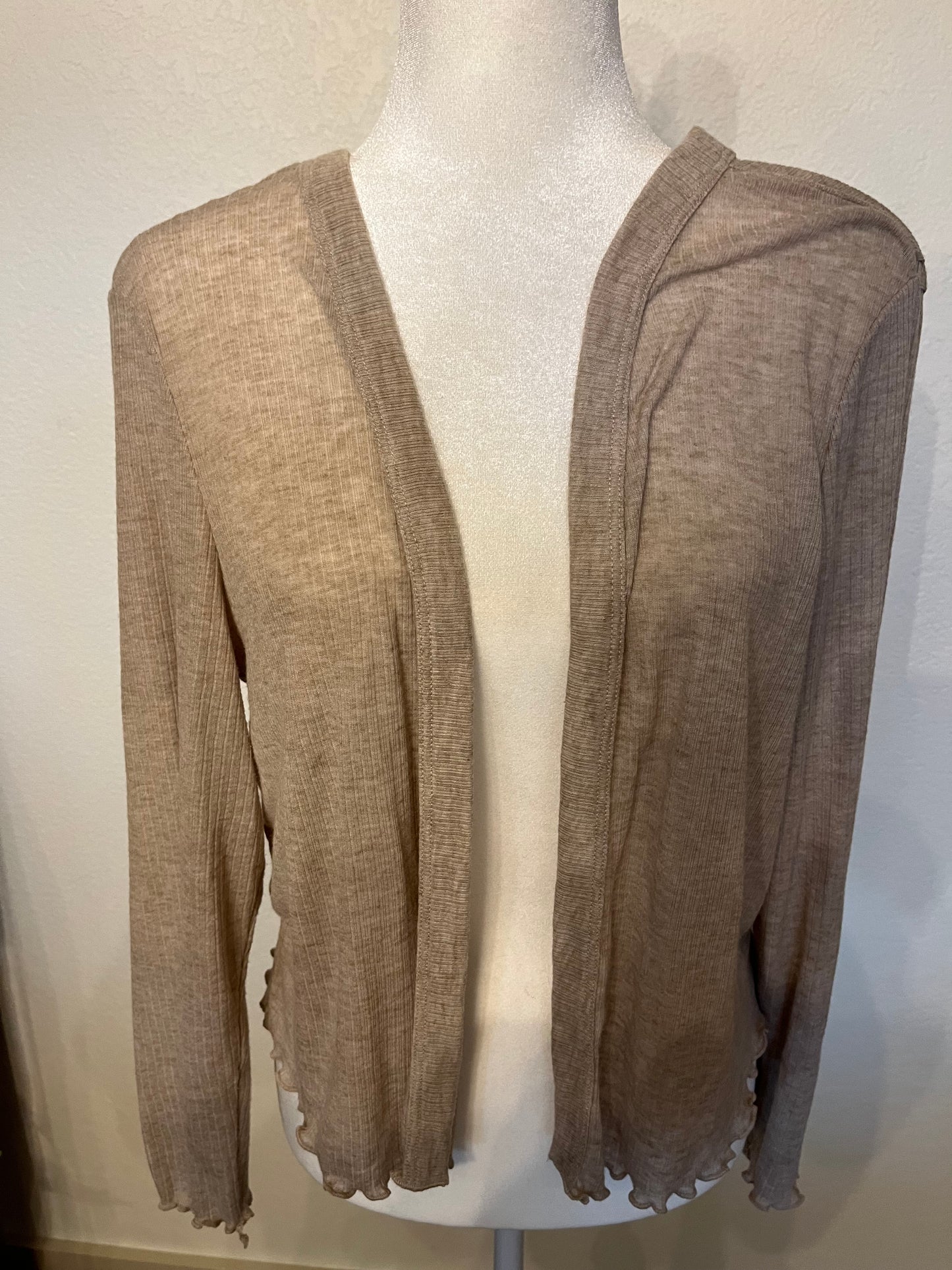 Maurice’s Beige Ribbed Cardigan