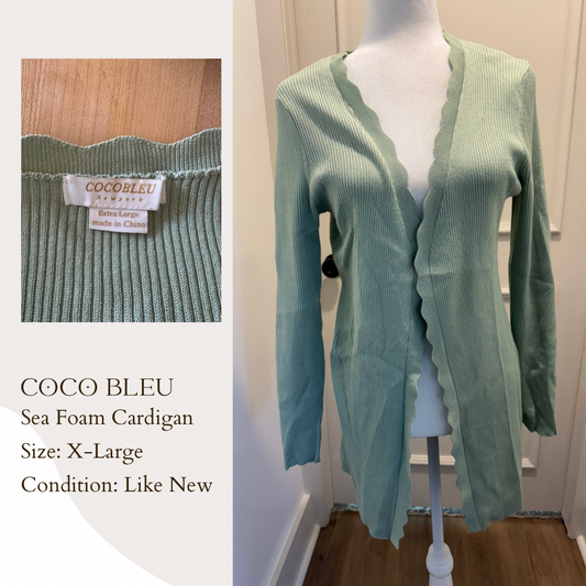Coco Bleu Sea Foam Cardigan