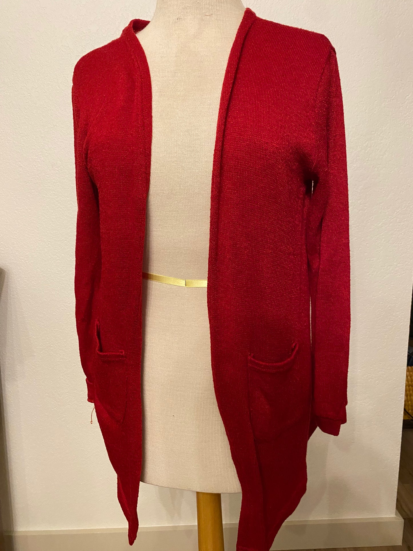 No Brand Red Cardigan