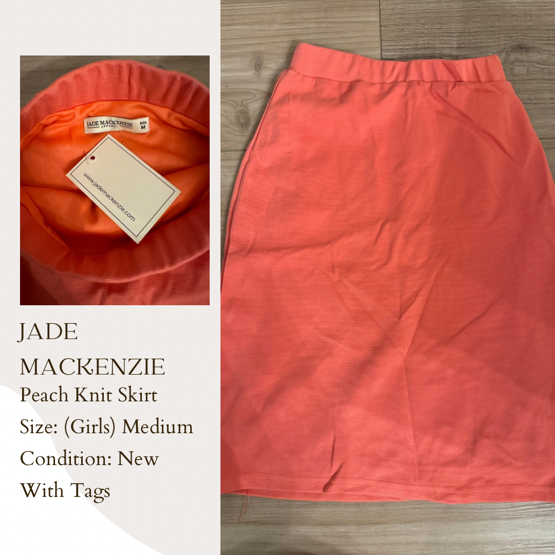 Jade Mackenzie Peach Knit Skirt