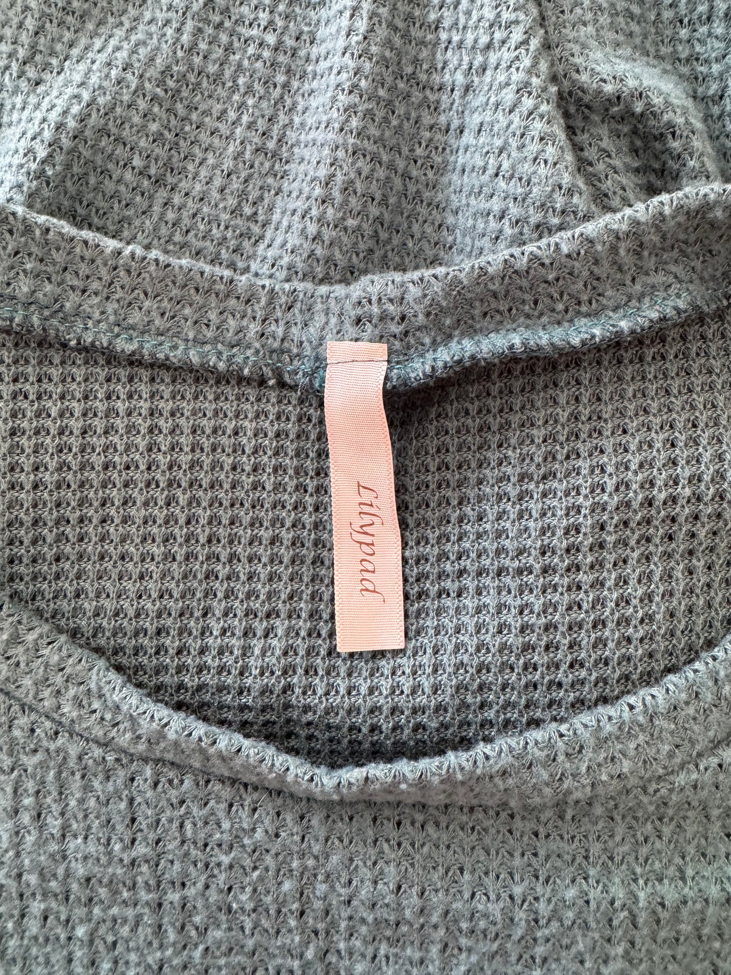 Lilypad Blue Waffle Print Top