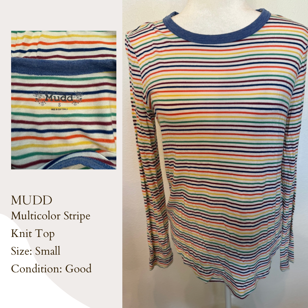 Mudd Multicolor Stripe Knit Top