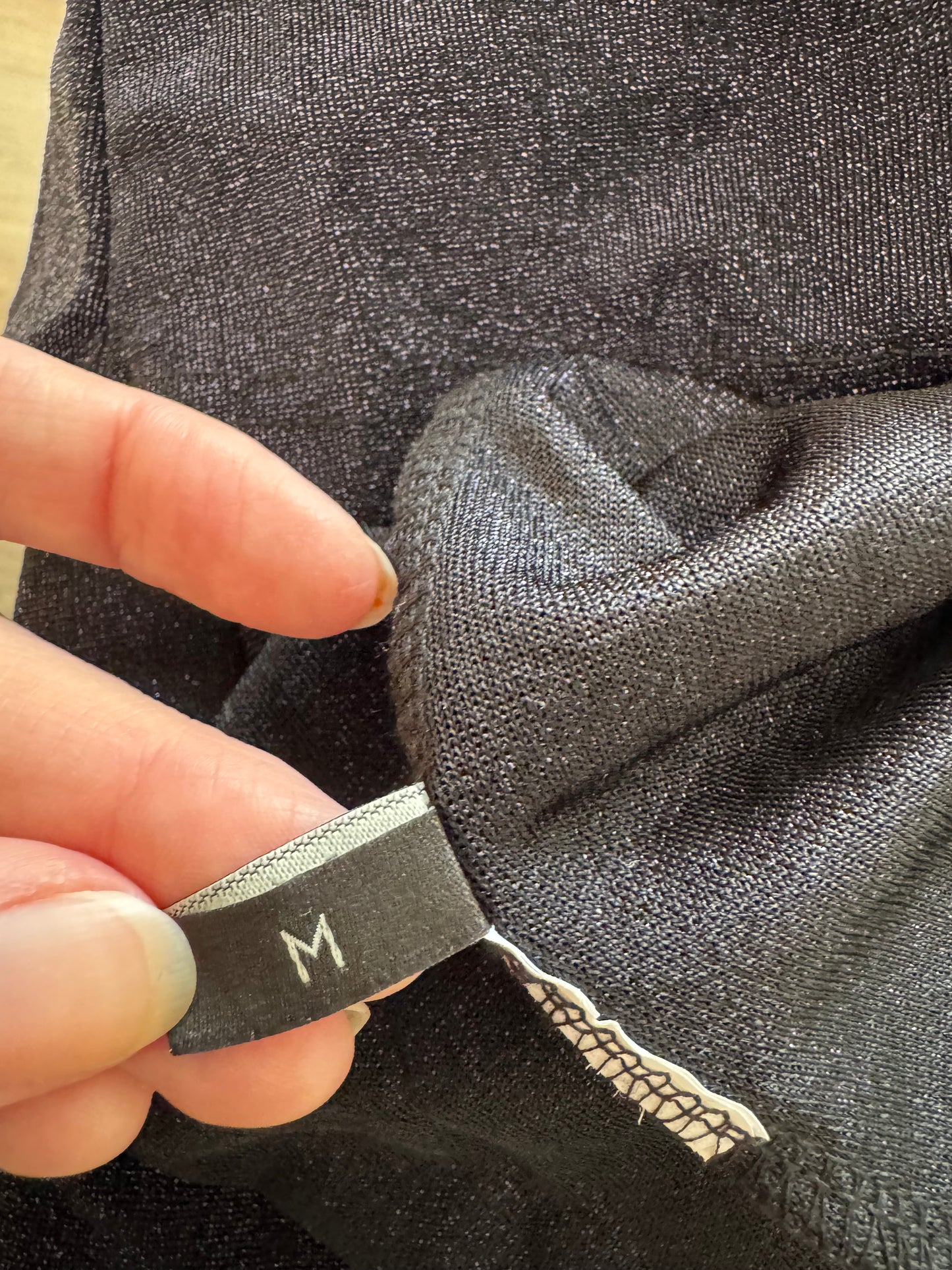 MOTF Navy Top With Sheer Overlay