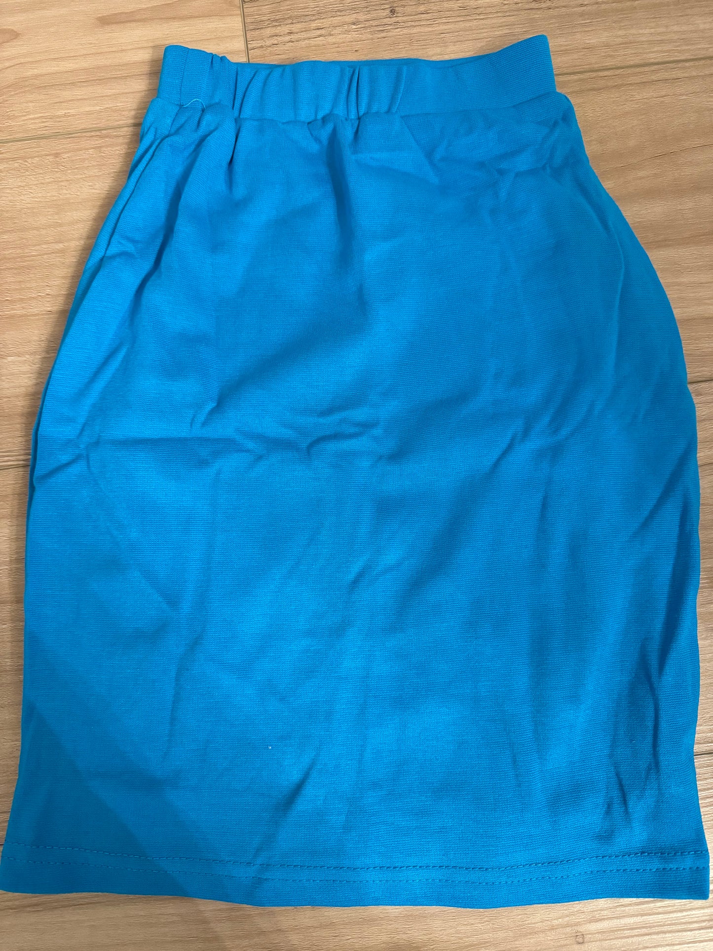 Jade Mackenzie Blue Knit Skirt