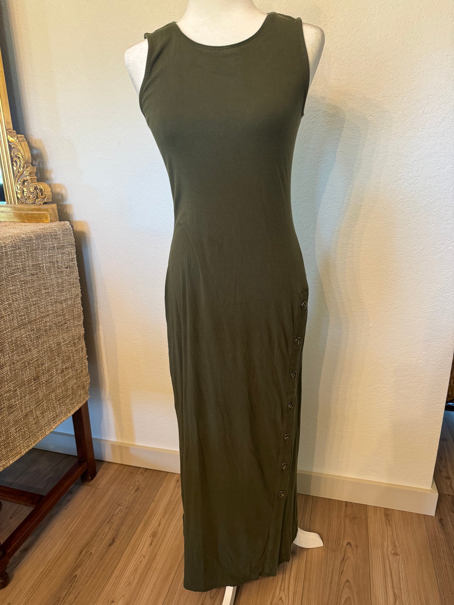 Premise Hunter Green Knit Maxi Dress