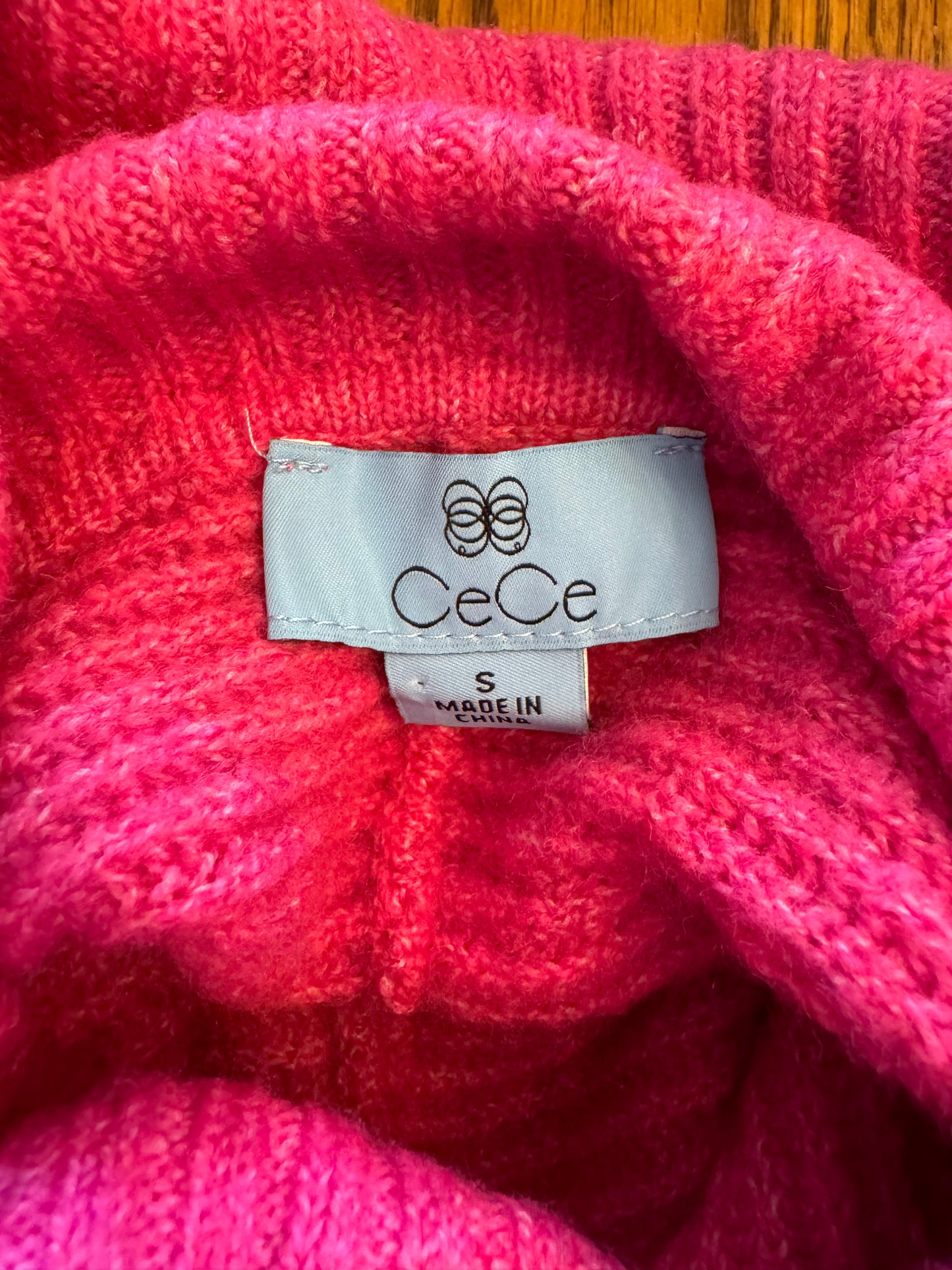 Cece Pink Turtle Neck Sweater