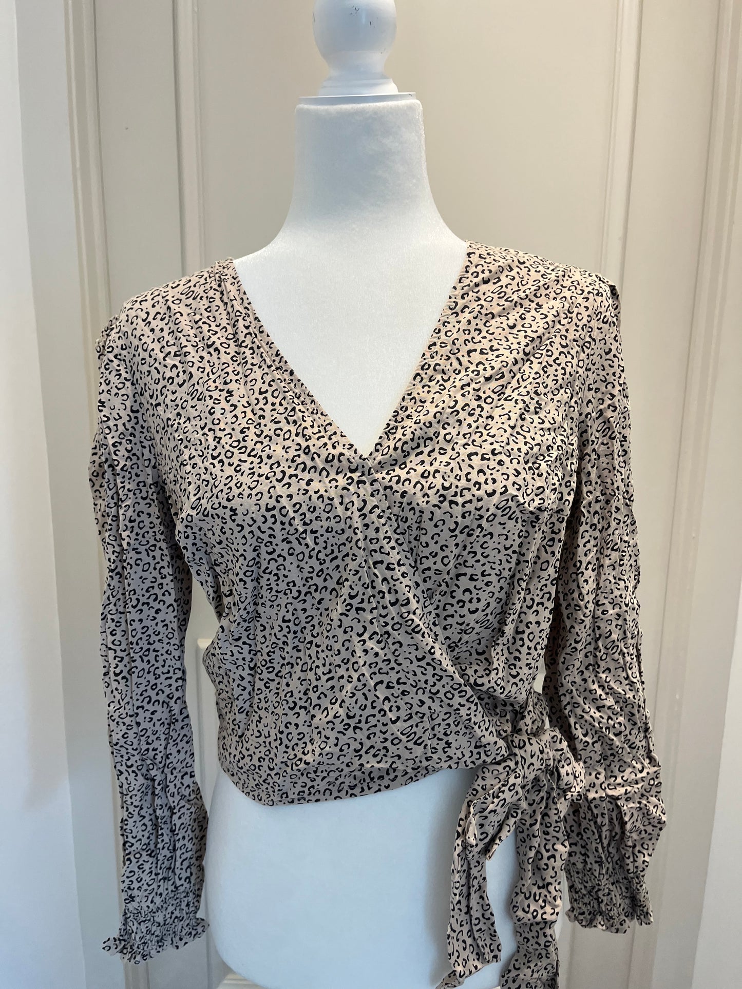 Japna Leopard Wrap Top