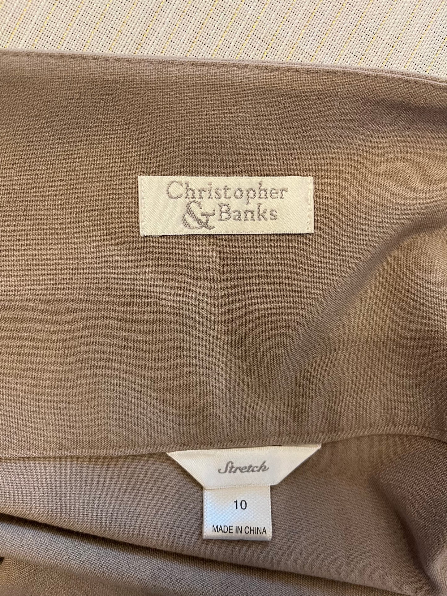 Christopher & Banks Tan Maxi Skirt